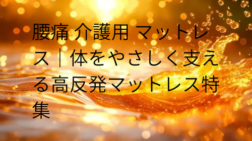 腰痛 介護用 マットレス