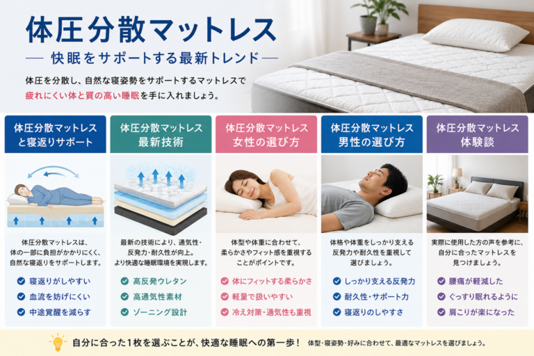体圧分散マットレス 男性の選び方