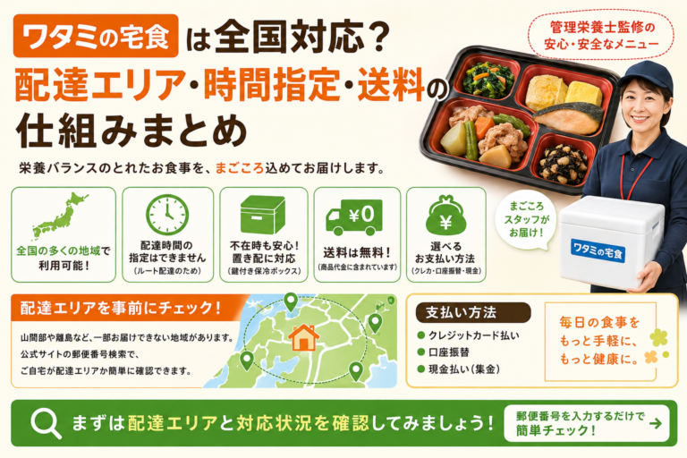 ワタミの宅食配達エリア