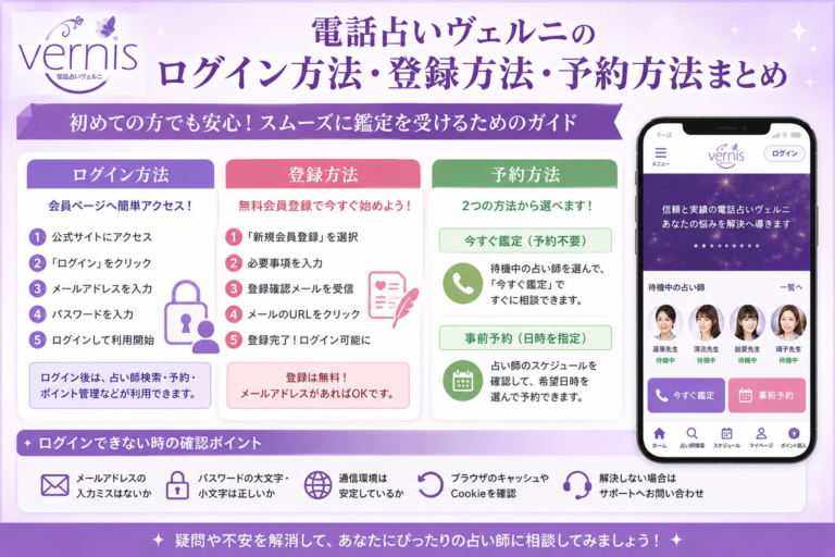 電話占いヴェルニ ログイン
